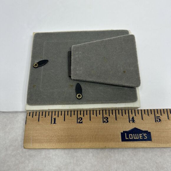 Vintage Figi Child Pictures Drawings ABCD 1234 Resin Frame 3.5” X 4.5" Felt Back - Picture 6 of 9